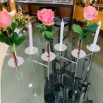 RADIUS Silver-Plated Κηροπήγιο για 6 Κεριά / 6 Solitaire Bάζα