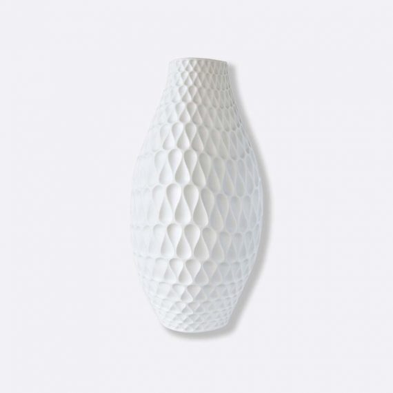 LEGENDE Organic Shape Vase in Bisque Porcelain H. 30 cm