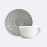 ORIGINE GRIS Grey Teacup and Saucer 20 cl