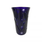COMETE Crystal Vase - Dark Blue