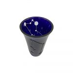 COMETE Crystal Vase - Dark Blue