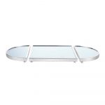 SÈVE D'ARGENT Silver-Plated Half Circle Tray Surtout