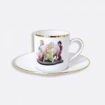 JEFF KOONS - BANALITY SERIES Set of 6 coffee cups 8 cl & saucers