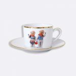 JEFF KOONS - BANALITY SERIES Set of 6 tea cups 15 cl & saucers