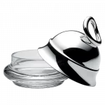 VERTIGO Silver-Plated Individual butter dish