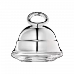 VERTIGO Silver-Plated Individual butter dish