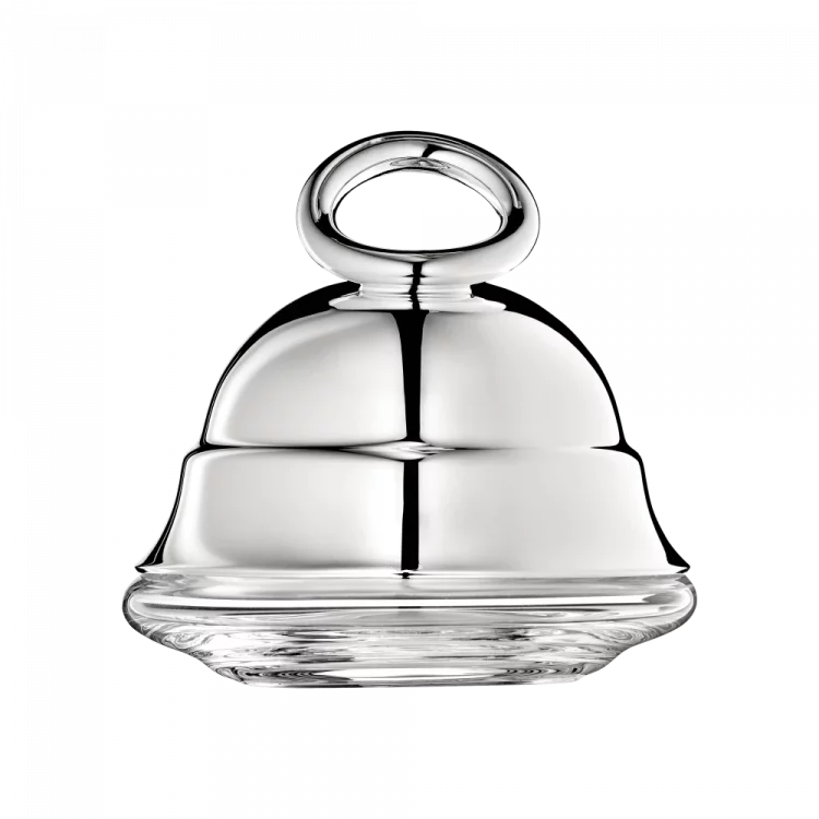 VERTIGO Silver-Plated Individual butter dish