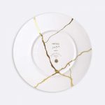 KINTSUGI SARKIS Set of 12 dinner plates