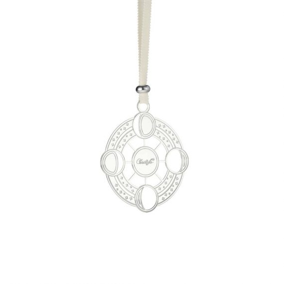 RÊVE COSMIQUE Silver-Plated Moon Phases Ornament
