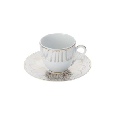MALMAISON IMPÉRIALE GOLD Set of 2 Coffee Cups and Saucers