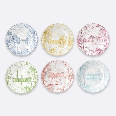 TOUT PARIS Σετ 6 Πιάτων Φαγητού 26 εκ.