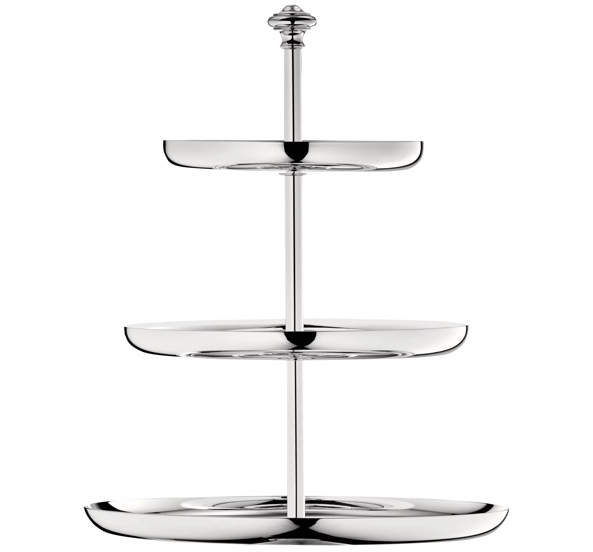 ALBI 3-Tier Silver-Plated Dessert Stand