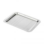 GRAPHIK Silver-plated Rectangular Tray - 22 x 16 cm