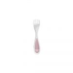 TALISMAN Silver-Plated Baby Spoon & Fork Set - Rose Quartz