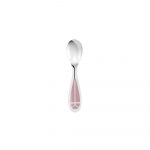 TALISMAN Silver-Plated Baby Spoon & Fork Set - Rose Quartz