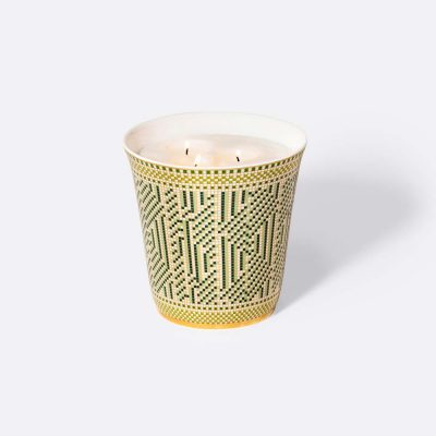 MOSAÏQUE Μεγάλο Πορσελάνινο Βάζο με Αρωματικό Κερί