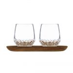 FOLIA Set of 2 Lungo Tumblers & Tray