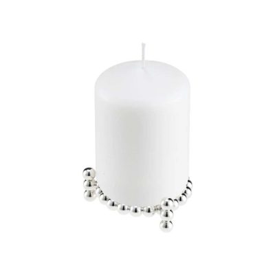 Perles Silver Plated Candle Jewel