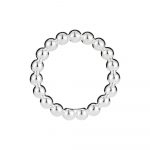 Perles Σετ 2 Silver Plated Κρίκοι Πετσέτας