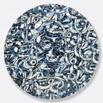 NUIT DES ESPRITS II - MEHDI QOTBI Round platter 38 cm & 6 platinum cups 7 cl