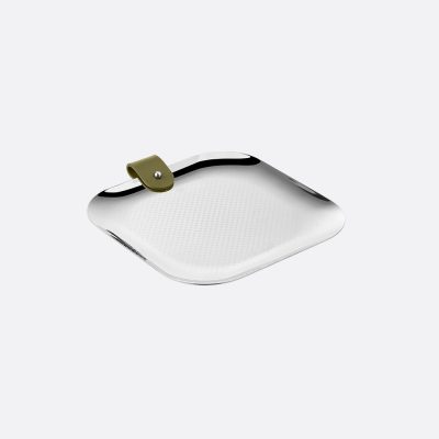 CLUB Stainless Steel Trinket Tray Imperial Green - 16x16cm