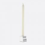 PERSPECTIVES Small Chrome Aluminium Candle Holder