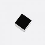PERSPECTIVES Small Chrome Aluminium Candle Holder