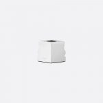 PERSPECTIVES Small Chrome Aluminium Candle Holder