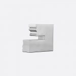 PERSPECTIVES Large Chrome Aluminium Candle Holder N°1