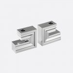 PERSPECTIVES Large Chrome Aluminium Candle Holder N°1