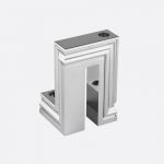 PERSPECTIVES 2-light Chrome Aluminium Candelabra
