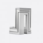PERSPECTIVES 2-light Chrome Aluminium Candelabra