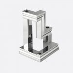 PERSPECTIVES 3-light Chrome Aluminium Candelabra