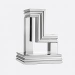 PERSPECTIVES 3-light Chrome Aluminium Candelabra