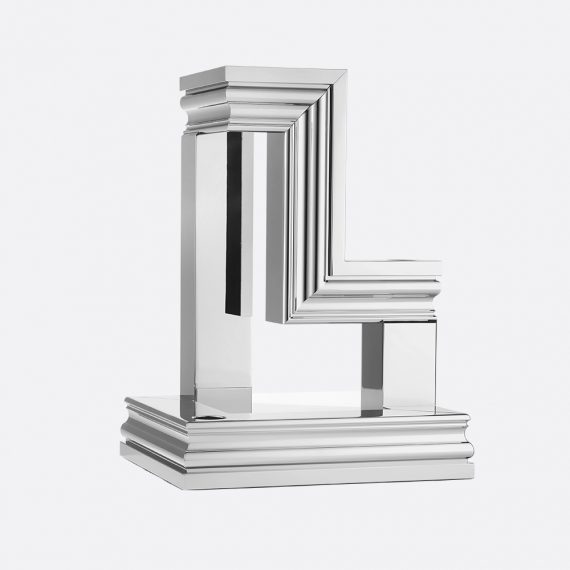 PERSPECTIVES 3-light Chrome Aluminium Candelabra