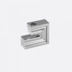 PERSPECTIVES Large Chrome Aluminium Candle Holder N°2