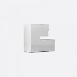 PERSPECTIVES Large Chrome Aluminium Candle Holder N°2