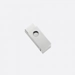 PERSPECTIVES Large Chrome Aluminium Candle Holder N°2