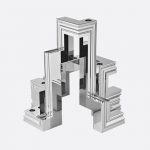 PERSPECTIVES 5-light Chrome Aluminium Candelabra