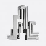 PERSPECTIVES 5-light Chrome Aluminium Candelabra