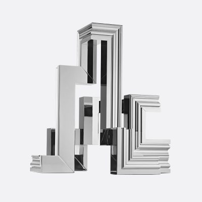 PERSPECTIVES 5-light Chrome Aluminium Candelabra