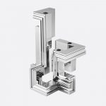 PERSPECTIVES 5-light Chrome Aluminium Candelabra