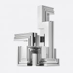 PERSPECTIVES 5-light Chrome Aluminium Candelabra