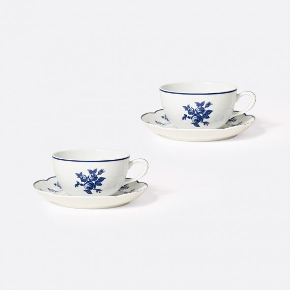 CHATEAUBRIAND COULEUR Tea cup and saucer gift box 13 cl (set of 2)