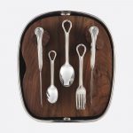 CARROUSEL 24-Piece Silver-Plated Flatware Set with Shell