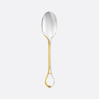 CARROUSEL Silver-Plated Κουτάλι Φσγητού με Επίχρυσο Φινίρισμα