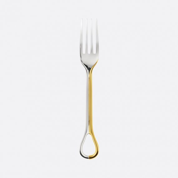 CARROUSEL Silver-Plated Πιρούνι Φαγητού με Επίχρυσο Φινίρισμα