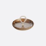 PERLES Silver-Plated and Walnut Bowl - 14 cm