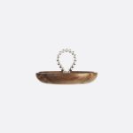 PERLES Silver-Plated and Walnut Bowl - 14 cm