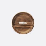 PERLES Silver-Plated and Walnut Bowl - 14 cm